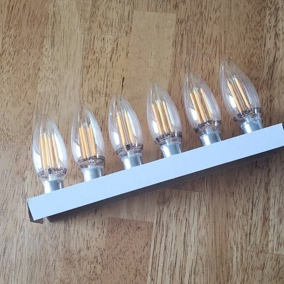 LED Lightbulbs Set of 6 Replacement Bulbs Candelabra Light Bulbs 60 watt - Picture 6 of 9